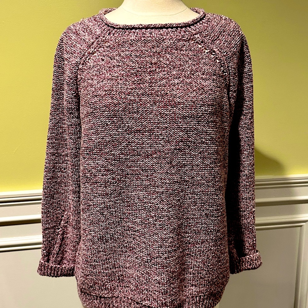 Talbots XL Petite raspberry roll neck sweater
